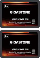 "Gigastone Home NAS SSD 2TB (2 vnt.) 24/7 Durable TLC High Durability Personal Server Cloud Data Storage RAID 3D NAND 2,5 colių SATA III vidiniai kietieji diskai