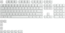 "Glorious Gaming 115x GPBT-Keycaps" - Cherry-Profil, plačiausiai atsparus PBT-Kunststoff, optinis Blickfang, geros kokybės, Originalschrift, JAV išdėstymas - Arctic White