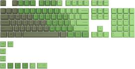 "Glorious Gaming 115x GPBT-Keycaps" - Cherry-Profil, plačiausiai atsparus PBT-Kunststoff, optinis Blickfang, geros kokybės, Originalschrift, JAV išdėstymas - Olive