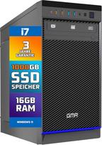 "GMR Ultra i7" biuro kompiuteris - verslo biuro kompiuteris | 16GB RAM | 1000GB SSD M.2 | DVD±RW | USB 3 | Windows 11 Pro | WiFi Bluetooth