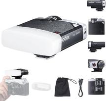 "Godox Lux Junior" retro fotoaparato blykstė Speedlite, suderinama su "Sony", "Canon", "Nikon", "Fujifilm", "Olympus", integruota 2,4G belaidė X sistema