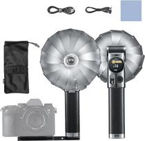 "Godox Lux Master" retro fotoaparato blykstė GN25, spalvotas jutiklinis skydelis, 2.4G TTL automobilinė blykstė, HSS, 460 blyksčių, pilnos galios, su blykstės laikikliu, skirta "Canon", "Nikon", "Sony", "Fujifilm", "Olympus" DSLR fotoaparatams