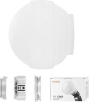 "Godox ML-CD15" difuzoriaus kupolas su 3 adapteriais, sulankstoma silikoninė medžiaga, blykstės difuzoriai, suderinami su "LDE Light ML30 ML60" ir "Godox V1 V860III V850III TT685II" laikikliu
