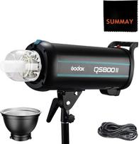 "Godox QS400II" profesionali studijinė mėnulio šviesos stroboskopinė blykstė 400 W GN65 su modeliavimo studijine blykste, skirta studijinei fotografijai, portretui