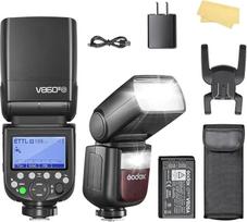 "Godox V860III-O" fotoaparato blykstė Speedlite Light, skirta "Olympus" 76 Ws 2.4 G TTL HSS 1/8000 s 7,2 V/2600 mAh ličio jonų baterija 0,01-1,5 s įkrovimo laikas, 10 lygių fotoaparato blykstė