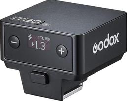 "Godox" mini fotoaparato blykstė IT20S IT20S "Sony" fotoaparatui su 7,4 V/300 mAh ličio baterija, magnetiniu difuzoriumi ir filtru, IT20S TTL "Godox" blykstės, 1,5 sekundės atkūrimo laikas