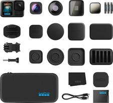 "GoPro HERO13 Black" + HB serijos objektyvų rinkinys - apima makroobjektyvą, itin plataus kampo objektyvą, 4 ND filtrus, anamorfinį objektyvą ir "Premium" korpusą