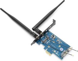 "Goshyda" belaidis dviejų dažnių juostų adapteris su SIM kortelės laikikliu PCI-E į PCI-E 1X tinklo periferinis įrenginys, palaiko USB sąsają su PCI-E kortele