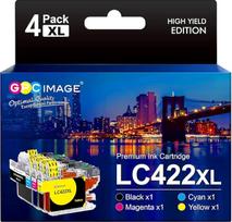 "GPC Image LC422XL LC-422XLVAL" rašalo kasetės, skirtos Brother LC422 LC-422 XL LC422XLVAL, suderinamos su Brother MFC-J5340DW MFC-J5345DW MFC-J5740DW MFC-J6540DW MFC-J6940DW (4 vnt.)