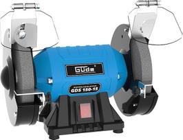 "Güde" dvigubas šlifuoklis GDS 150-15 (250 W, 2980 aps/min variklio sukimosi dažnis, stambus ir smulkus šlifavimo diskas 36|60 K, 150 mm skersmuo, tvirtas mašinos pagrindas, rutulinės šlifavimo ašys, reguliuojamas darbinis padas), mėlynas
