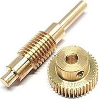 "GuidNaurys" 0,5 Modul Kupfer Schneckengetriebe Set 1:20 1:30 1:40 1:50 1:60 Reduktionsverhältnis Turbinengetriebewelle Eingriffswinkel(60T 5MM BORE)