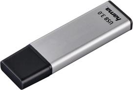 "Hama" 256GB USB atmintinė USB 3.2 Gen 1 duomenų kaupiklis (90MB/s duomenų perdavimas, USB atmintinė su ąsele tvirtinimui prie raktų žiedo, atmintinė su uždaromu dangteliu, pvz., skirta "Windows/MacBook") Sidabrinė