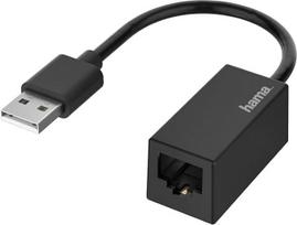 "Hama" USB eterneto adapteris Fast Ethernet 10/100Mbps tinklo adapteris, suderinamas su "Windows" ir "Mac" kompiuteriais, nešiojamaisiais kompiuteriais ir planšetiniais kompiuteriais