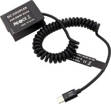 "HangTon Power QC PD" 9V USB-C manekeno baterija, skirta "Panasonic G5 G7 G80 G99 FZ2500 FZ300 Sigma FP fotoaparatui DMW-DCC8 DMW-BLC12