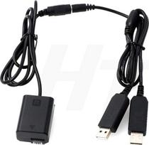 "HangTon" 5 V USB ir NP-FW50 nuolatinės srovės jungtis "Sony A7 A7II A7S A7SII A7R A7RII A6300 A6500 A6000 A5100 NEX serijos fotoaparatams (dviguba USB)
