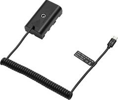 "HangTon" 9V 12V PD USB C į NP-F970 F570 F550 fiktyvią bateriją nuolatinės srovės maitinimo šaltinis, skirtas "Atomos Shogun Inferno Ninja" monitoriui, LED žibintui