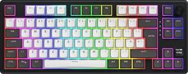 "HATOR Skyfall 80 PRO" belaidė mechaninė žaidimų klaviatūra su tyliais jungikliais, 8000 Hz, PC/Mac, juoda, belaidė/kabelinė, PBT klavišai, ES išdėstymas (QWERTZ, QWERTY, AZERTY ir kt.)