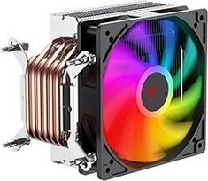 "Havit Gamenote F2005" 120 mm RGB procesoriaus aušintuvo varinis vamzdelis "Intel LGA1700" kompiuterio ventiliatorius žaidėjams, įkvepiantis RGB procesoriaus ventiliatorius, optimizuojantis žaidimų našumą ir aušinimą
