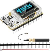 "Heemol ESP32 LoRa V3" kūrimo plokštė, 868 MHz SX1262 LoRa modulis, suderinamas su "Meshtastic LoRaWAN", su antena, 0,96 colio OLED ekranu, C tipo, skirtas daiktų internetui ir ryšiui už tinklo ribų