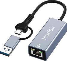 "Herfair" USB-C ir Ethernet adapteris su USB 3.0