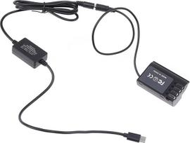 "Hersmay" dekoduota DMW-BLK22 baterijos manekeno USB C tipo PD kabelis, skirtas "Panasonic Lumix S5 S5II S5K S5GK GH5II GH6 G9" DSLR fotoaparatui