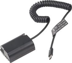 "Hersmay" USB Type-C į DMW-BLK22 baterijos maitinimo adapteris, skirtas "Panasonic Lumix GH6", GH5 II, DC-S5, S5 II, S5 II, S5 IIX skaitmeniniams fotoaparatams