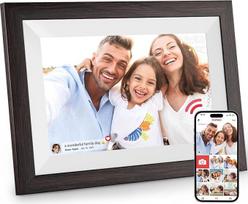 "Hesmor" 10,1 colio skaitmeninis nuotraukų rėmelis "WiFi", 1280 x 800 HD IPS LCD jutiklinio ekrano elektroninis nuotraukų rėmelis, automatinis pasukimas, 32GB atmintis, galimybė akimirksniu dalytis nuotraukomis per "Frameo" iš bet kurios vietos