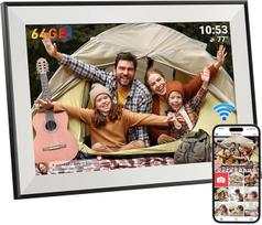 "Hesmor" 64GB "Frameo" skaitmeninis nuotraukų rėmelis "WiFi" 10,1 colio 1280 x 800 IPS jutiklinis ekranas, automatinis pasukimas, galimybė akimirksniu dalytis nuotraukomis per "Frameo" iš bet kurios vietos, elektroninis nuotraukų rėmelis