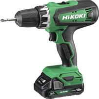 "HiKOKI DS18DF" akumuliatorinis atsuktuvas (ličio jonų, 18 V, 2 pavaros, 53 Nm, LED lemputė, dėklas, 2 x 2,0 Ah akumuliatorius ir įkroviklis)
