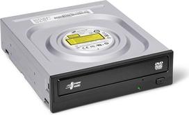 "Hitachi" -LG GH24 vidinis DVD diskų įrenginys, DVD-RW CD-RW ROM perrašymo įrenginys, skirtas nešiojamiesiems ir staliniams kompiuteriams, suderinamas su "Windows 10", palaiko "M-Disc" diskus, 24x įrašymo greitis (programinė įranga pridedama) - juodas