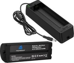 "Homesuit NB-CP2L" 2000 mAh akumuliatorius ir LED įkroviklio adapteris, skirtas "Canon" NB-CP1L CP2L "Canon" nuotraukų spausdintuvui "Selphy" CP1500, CP1300, CP1200, CP910, CP900, CP820, CP810, CP800, CP520, CP510, CP500, CP100