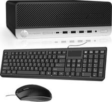 "HP EliteDesk 705 G4" SFF stalinis kompiuteris, "AMD Ryzen 3 Pro 2200", 8GB RAM, 256GB SSD, "WiFi", "Bluetooth", JAV QWERTY klaviatūra, "Windows 11 Pro" (atnaujintas)