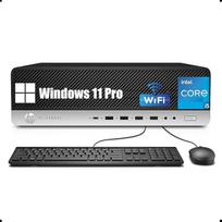 "HP EliteDesk 800 G3" SFF stalinis kompiuteris, "Intel Core i5-6600", 8GB RAM, 256GB SSD, "WiFi", "Bluetooth", JAV QWERTY klaviatūra, "Windows 11 Pro" (atnaujintas)