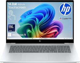 "HP OmniBook 7 Next Gen AI PC", "Copilot+" kompiuteris, 17,3 colių FHD jutiklinis ekranas, "Intel Core Ultra 7 258V" (47 viršūnės), 32GB LPDDR5x RAM, 1 TB PCIe Gen4 SSD, "Intel Arc 140 V" GPU, QWERTZ, "Windows 11", sidabrinės spalvos