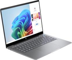 "HP OmniBook X" naujos kartos nešiojamasis kompiuteris su dirbtiniu intelektu | "Qualcomm Snapdragon X Elite X1E-78-100 (12C)" su dirbtiniam intelektui skirtu NPU | 45 NPU viršūnės | "Copilot+" kompiuteris | 14 colių 2,2K jutiklinis ekranas | 16GB RAM |