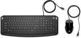 "HP Pavilion" kombinuotoji klaviatūra ir pelė 200 QWERTZ laidinė 1600 DPI USB jungtis juoda