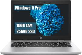 "HP ProBook 640 G5" verslo nešiojamasis kompiuteris, 14 colių FHD (1920x1080), "Intel Core i5-8265U", 16GB RAM, 256GB SSD, JAV QWERTY klaviatūra, "Windows 11 Pro" (atnaujintas)
