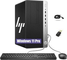 "HP ProDesk 600 G3 Mini Tower" stalinis kompiuteris, "Intel Pentium G4400", 8GB RAM, 256GB SSD, "WiFi", "Bluetooth", JAV QWERTY klaviatūra, "Windows 11 Pro" (atnaujintas)