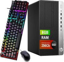 "HP ProDesk 600 G3" mini stalinis kompiuteris, "Intel Pentium G4400" iki 3,3 GHz, 8GB RAM, 256GB SSD, HDMI, JAV išdėstymas, pelė, USB "WiFi", "Windows 11 Pro" (atnaujintas)