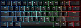 "Hyekic ACE 60 PRO" 60 % laidinė magnetinio jungiklio mechaninė žaidimų klaviatūra su reguliuojamu suveikimu, greito paleidimo režimu, 8000 Hz apklausos dažniu, RGB "Hot Swap" klaviatūra, skirta PC/Mac žaidėjams, juoda
