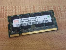 "Hynix" 2GB DDR2 800MHz - operatyvioji atmintis (DDR2, nešiojamasis kompiuteris, 200-PIN So-Dimm, 1x2GB, RoHS)