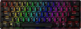 "HyperX Alloy Origins 60" - mechaninė žaidimų klaviatūra - itin kompaktiška 60 % formos - "HyperX Aqua" jungiklis (taktilinis) - dvigubo šratavimo PBT klavišų dangteliai - RGB LED apšvietimas, juoda