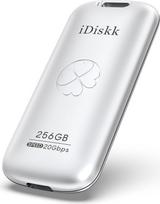 "iDisk" 256GB išorinis SSD diskas, iki 2000MB/s, USB 3.2 Gen 2x2 USB-C nešiojamasis SSD diskas