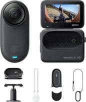 "Insta360 GO 3S Bicycle POV Bundle 128GB Black" - nešiojamoji 4K mini kamera, laisvų rankų įranga, galima tvirtinti bet kur, stabilizavimas, 140 min. baterija, 10 m vandeniui atspari, dirbtinis intelektas, "Apple Find My