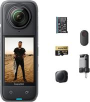 "Insta360 X4 Peter McKinnon Edition" - vandeniui atspari 8K 360° veiksmo kamera, 4K plataus kampo vaizdo įrašai, nematomos asmenukės lazdos efektas, nuimama objektyvo apsauga, dirbtinio intelekto apdorojimas, stabilizavimas