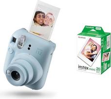 "INSTAX Mini 12" momentinis fotoaparatas "Pastelinė mėlyna" + standartinė mini juostelė (20/PK)