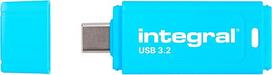 "Integral" 128GB neoninės oranžinės spalvos USB 2.0 atmintinė