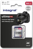 "Integral" 64GB "Premium" didelės spartos SD (SDXC) iki 100MB/s V30 UHS-I U3 atminties kortelė
