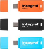 "Integral" 64GB neoninės rožinės spalvos USB 2.0 atmintinė