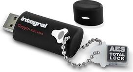 "Integral" INFD64GCRY3.0140-2 Crypto FIPS 140-2 64GB USB 3.0 atmintinė su 256 bitų AES aparatiniu šifravimu